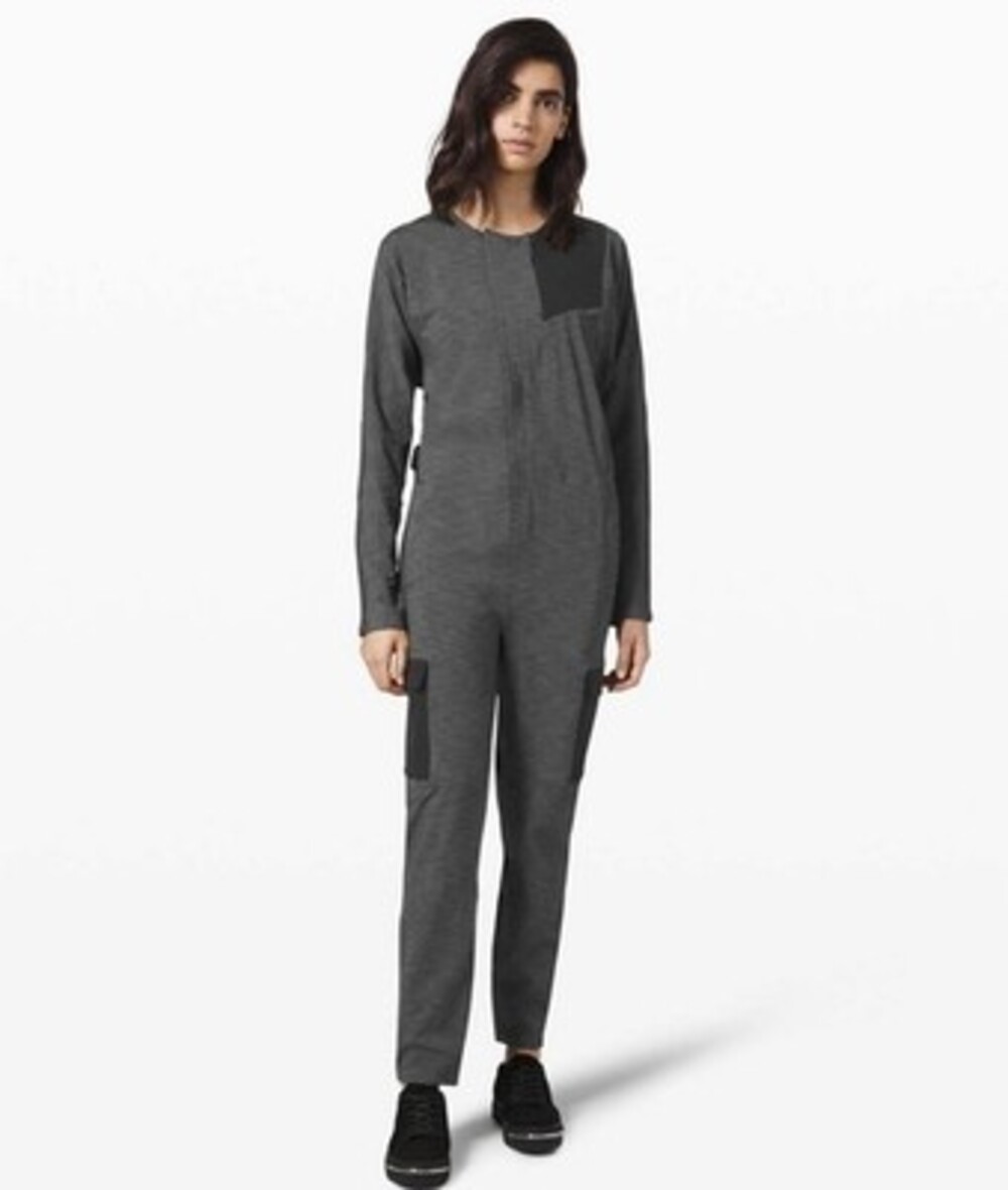 Lululemon Women's Reykur Lab Jumpsuit Heathered Gray Size XL